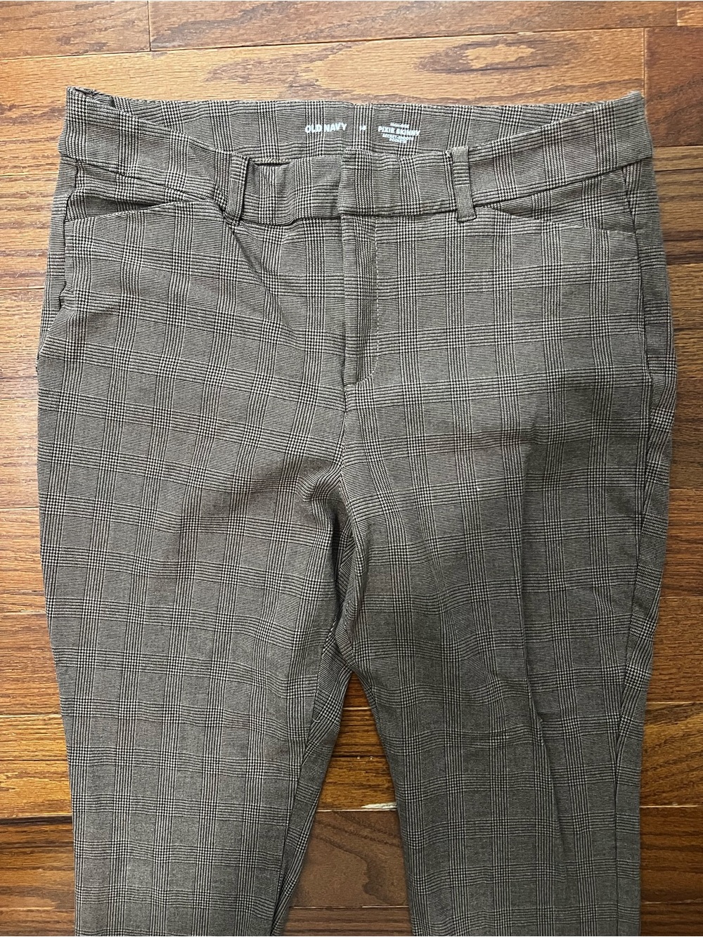 Old Navy Men's Brown Glen Plaid Dress Pants